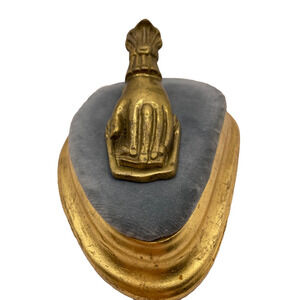 Vintage Brass Left Hand Letter/Paper Holder/Clip Made in Japan 4.75 Inches